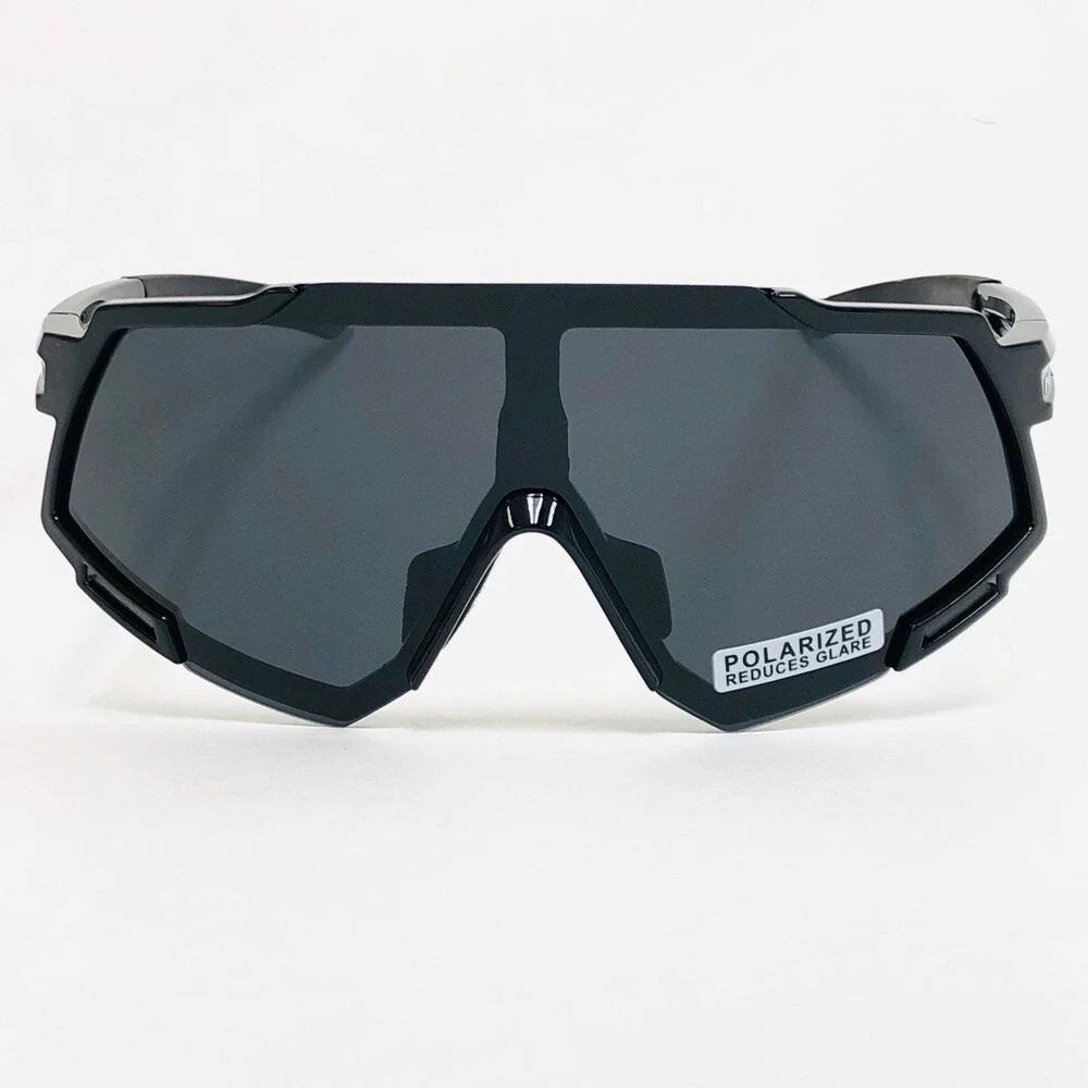 Women Polarized Sunglasses Black Lens Sports Eyewear UV Protection‎ Shield Gafas